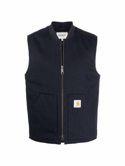 organic cotton quilted gilet