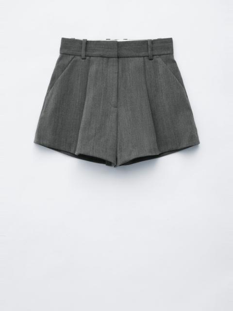 & Other Stories Pleated A-Line Shorts