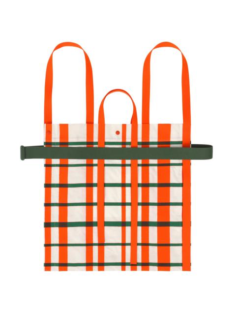 ISSEY MIYAKE WINDSWEPT PLAID BAG