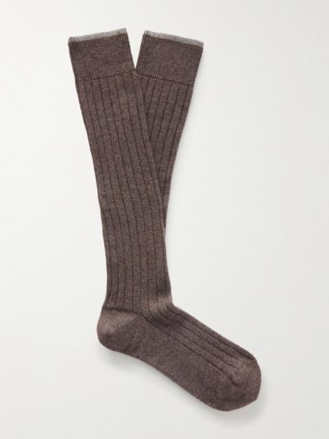 Brunello Cucinelli Ribbed Cashmere Socks
