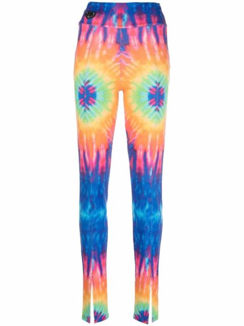 PHILIPP PLEIN tie-dye high-rise leggings