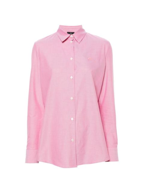 Pegaso-motif cotton shirt