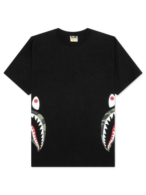 1ST CAMO SIDE SHARK TEE - BLACK/GREEN