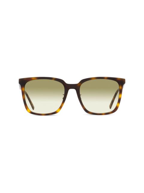 MCM 714SA rectangle-frame tortoiseshell-effect sunglasses