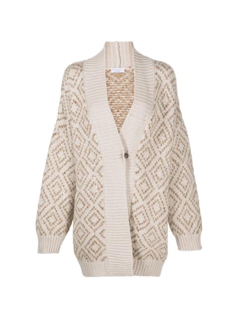Brunello Cucinelli jacquard-knit cardigan