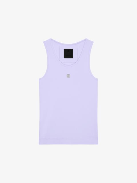 Givenchy SLIM FIT TANK TOP IN COTTON WITH 4G RHINESTONES