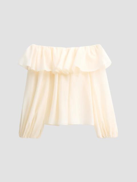 Alice + Olivia Women's Alta Ruffled Blouse - Chino