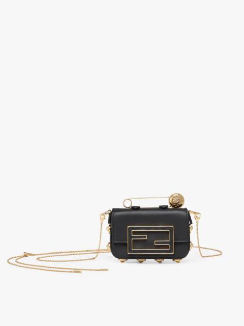 FENDI Fendace Black leather  charm