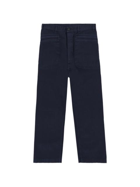 FORTELA Nemo herringbone patch trousers