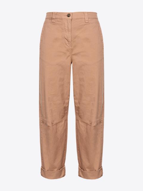CAVALRY FABRIC CARROT TROUSERS