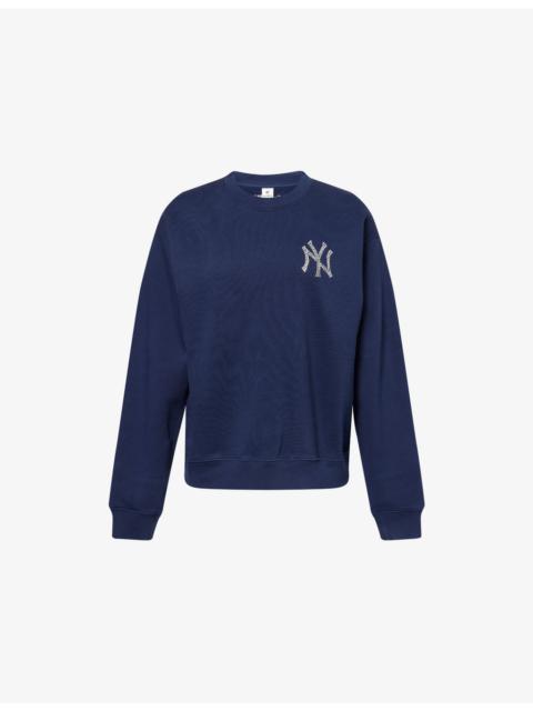 Sporty & Rich Sporty & Rich for '47 x The New York Yankees Krystal Cotton-Fleece Sweatshirt