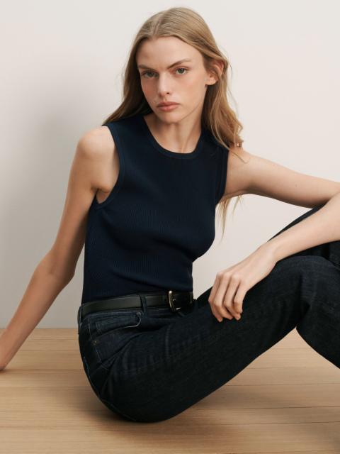 VERONICA BEARD SID CREWNECK KNIT TANK TOP