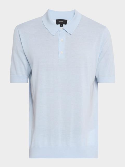 Vince Men's Wool-Cashmere Polo Shirt