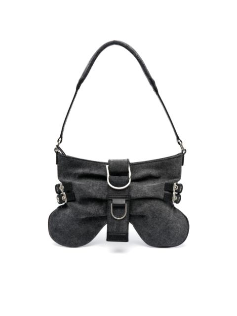 small Butterfly leather shoulder bag