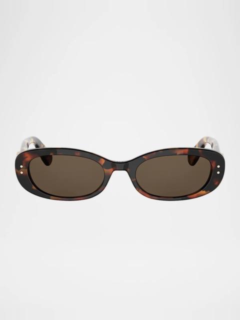Dior Oblique B1I 52MM Oval Sunglasses