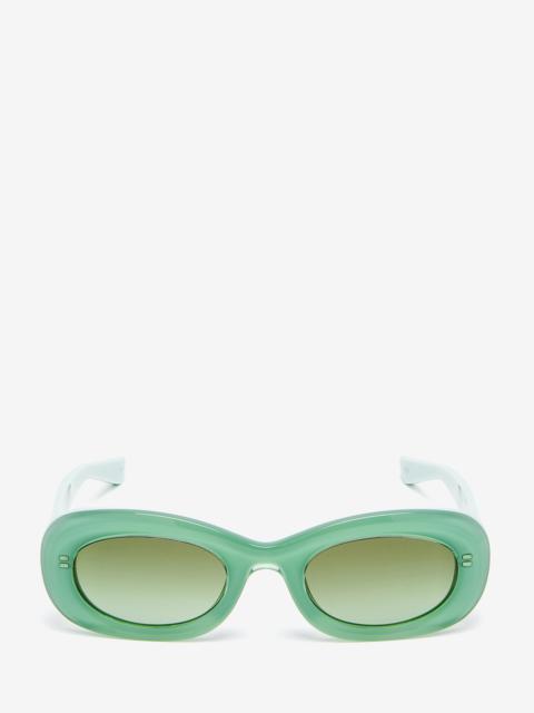 Alexander McQueen McQueen Logo Oval Sunglasses