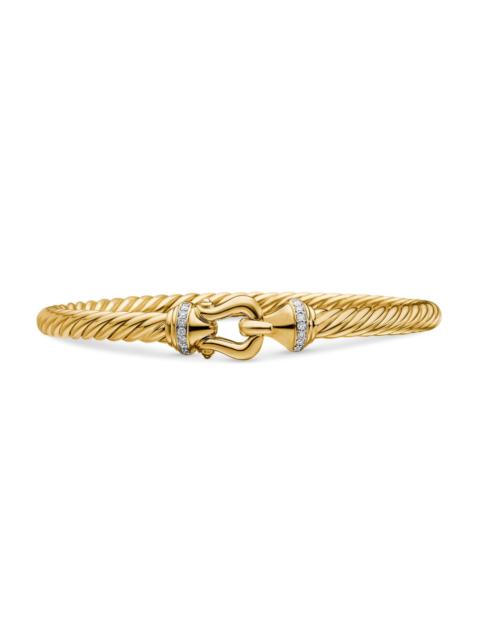 DAVID YURMAN Women's Buckle Cablespira Bracelet in 18K Yellow Gold - Yellow Gold