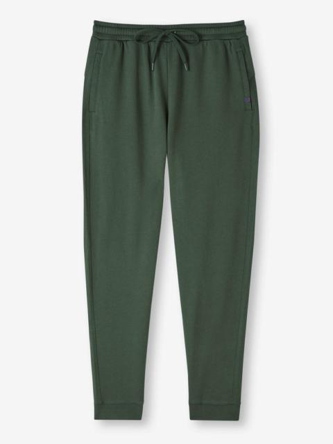 Derek Rose Men's Sweatpants Quinn Cotton Modal Hunter Green