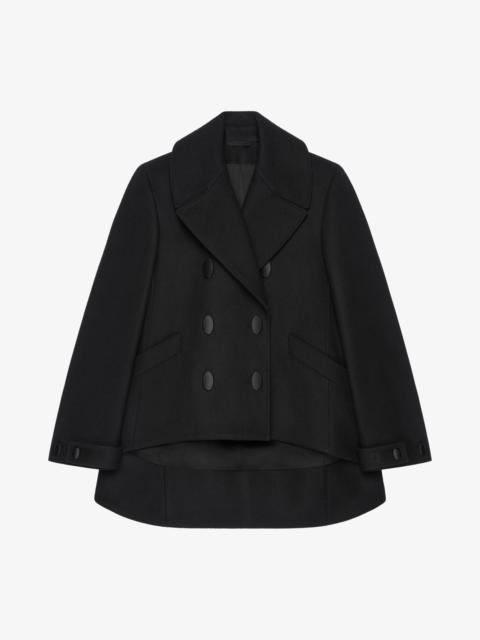 OVERSIZED ASYMMETRIC PEACOAT IN WOOL