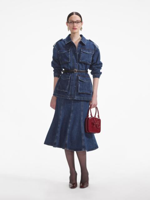 self-portrait Denim Utility Jacket