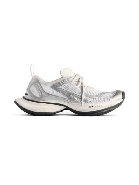 BALENCIAGA Women's Circuit Sneaker  in White/silver