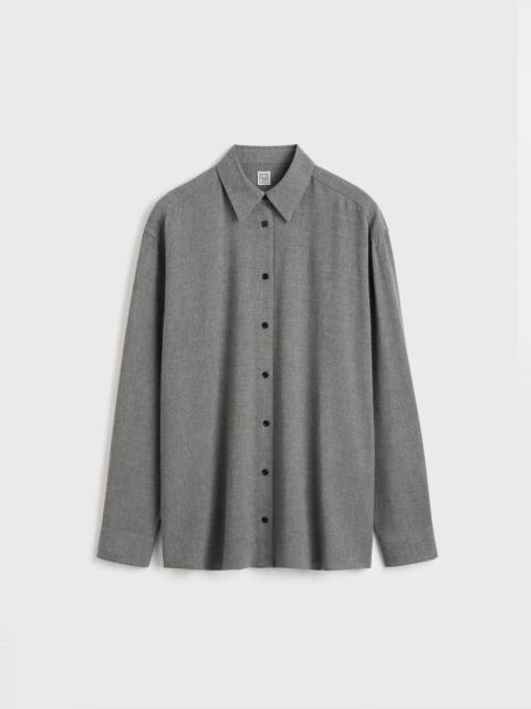 TOTEME Classic fluid shirt mid grey