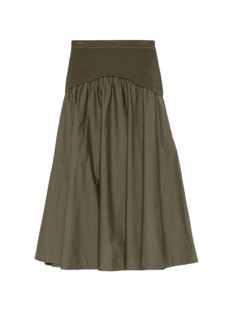 SIMKHAI knitted-panel midi skirt