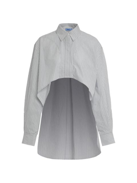 MUGLER striped shirt