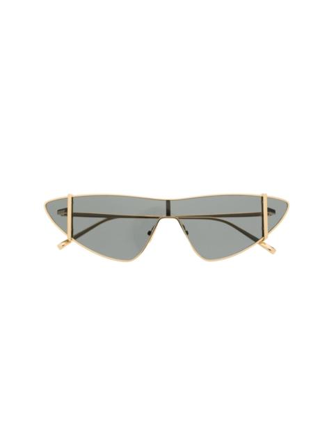 SAINT LAURENT metallic cat-eye frame sunglasses