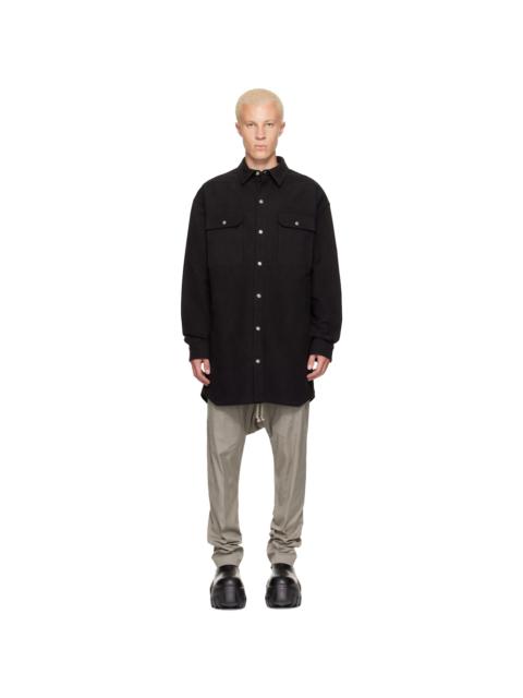 Rick Owens Black Tower Oversized Outershirt