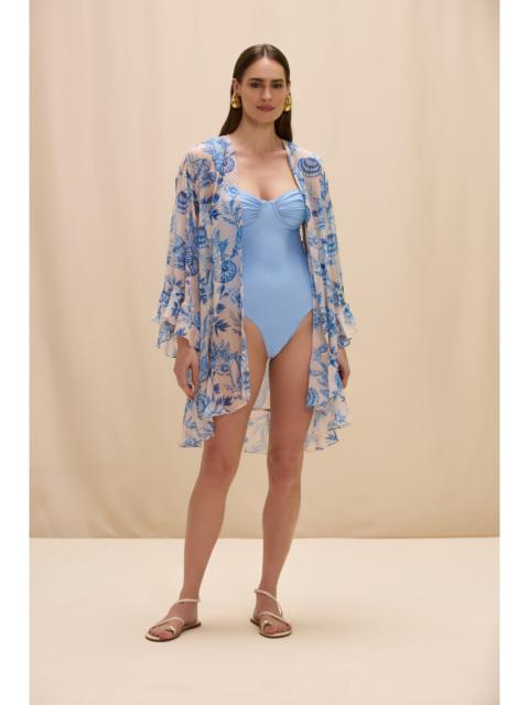 PatBO EDEN ROCK SEASHELL SHORT ROBE