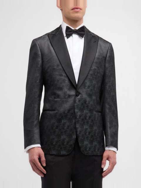 Men's Micro-Dot Peak Dinner Jacket