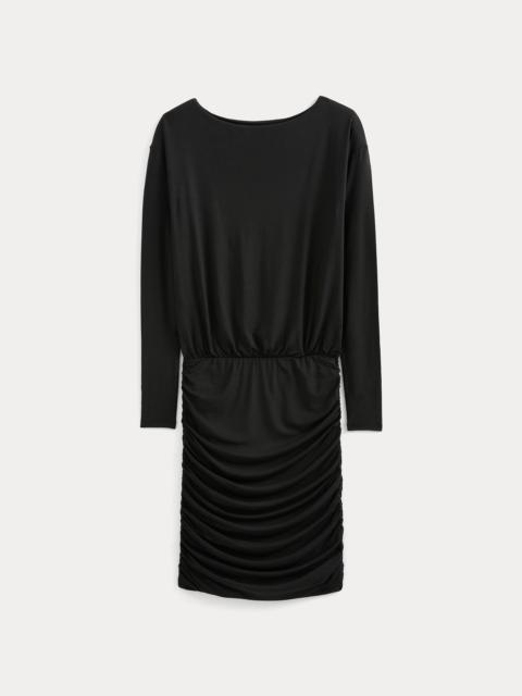 EVERLANE DRAPEY JERSEY RUCHED MINI DRESS