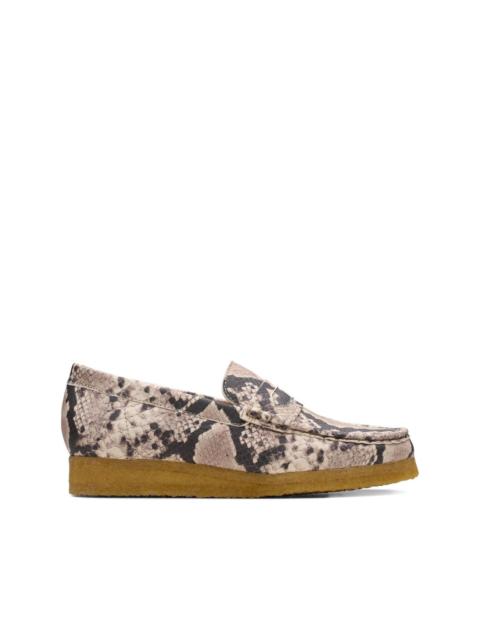 Clarks Originals Wallabee snake loafer