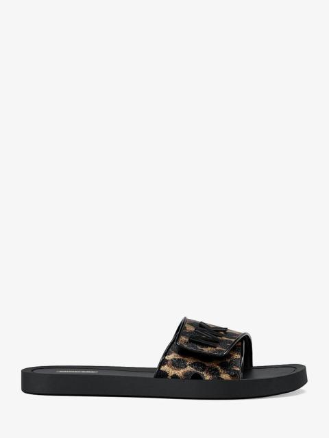 MICHAEL KORS Palmer Cheetah Print Slide Sandal