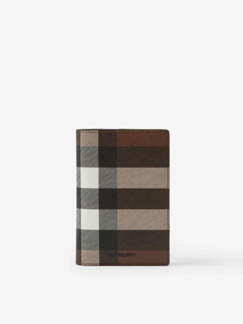 Burberry Check and Leather Passport Holder