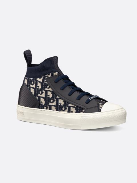 Dior｜SNEAKERS (KCK250DJE 62K) Walk'n'Dior Sneaker White Cotton Canvas with Gold-Tone Dior