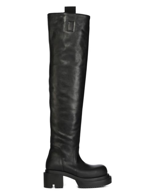 Rick Owens Black Concordians Wader Bogun Tall Boots