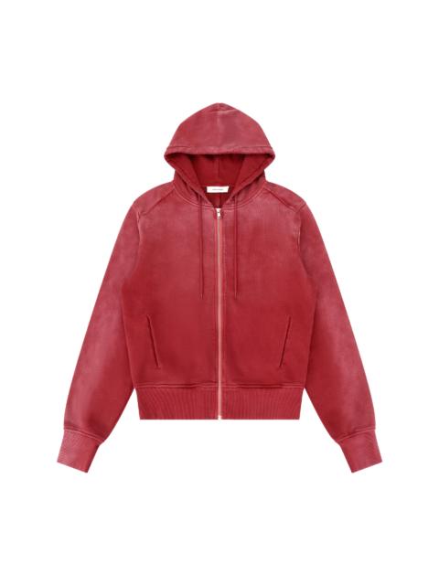 entire studios SLIM ZIP UP RED CLAY