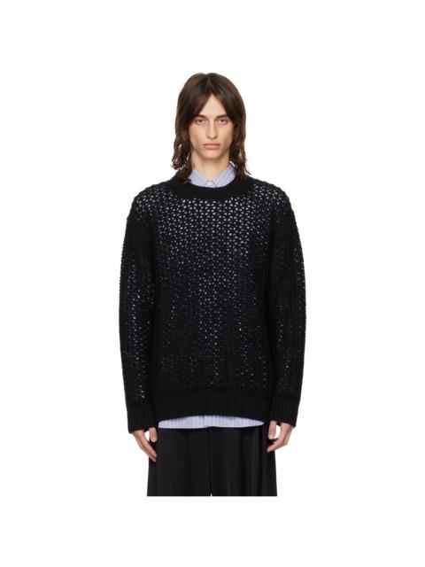 Junya Watanabe MAN Black Wool Sweater