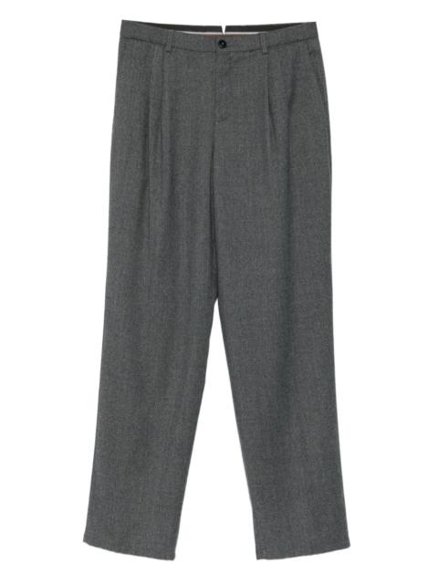 Canali pleat-detail trousers