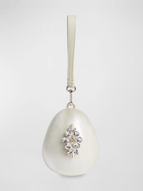 Simone Rocha Micro Pearly Egg Crossbody Bag