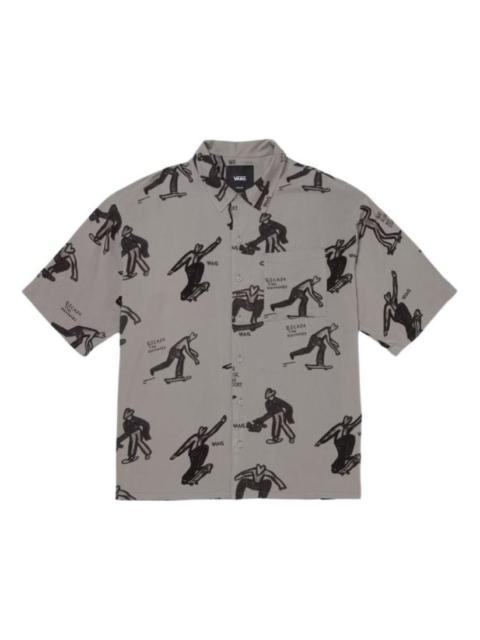 Vans Vans × Asia Artist Collection SS24 Short-sleeved Shirt 'Dark Grey' VN000J2XDGC1