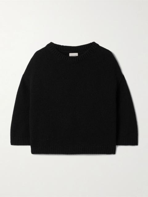 KHAITE Sabina cashmere sweater Black