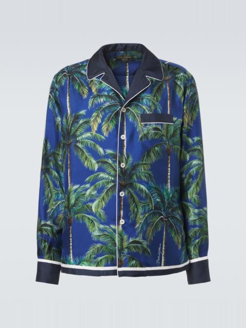 Dolce & Gabbana Printed silk twill shirt