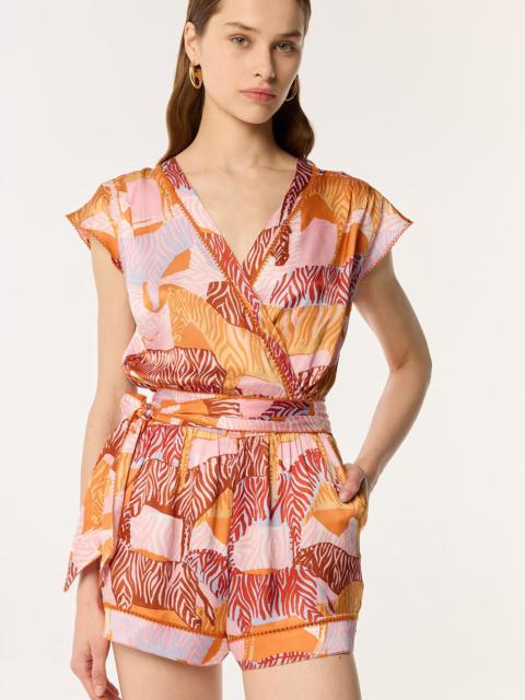 Poupette St Barth Short Jumpsuit Anaik - Pink Ashanti