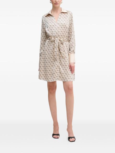 GUESS USA Blerta collar belted dress