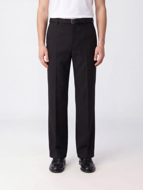 Dries Van Noten DRIES VAN NOTEN Wide-Leg Wool Tailored Trousers with Pleats