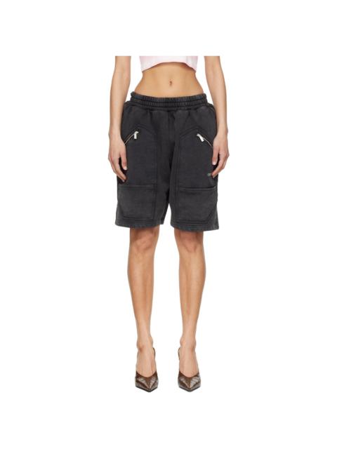 Off-White Black Bookish Big Pkt Cargo Sweat Shorts