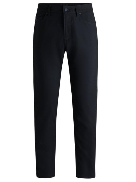 BOSS CASUAL REGULAR-FIT TROUSERS IN ANTI-WRINKLE TWILL